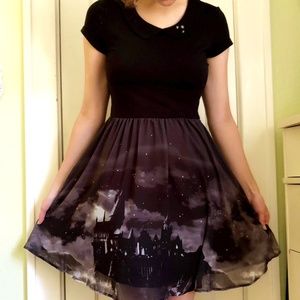 Black Hot Topic Hogwarts Harry Potter Dress